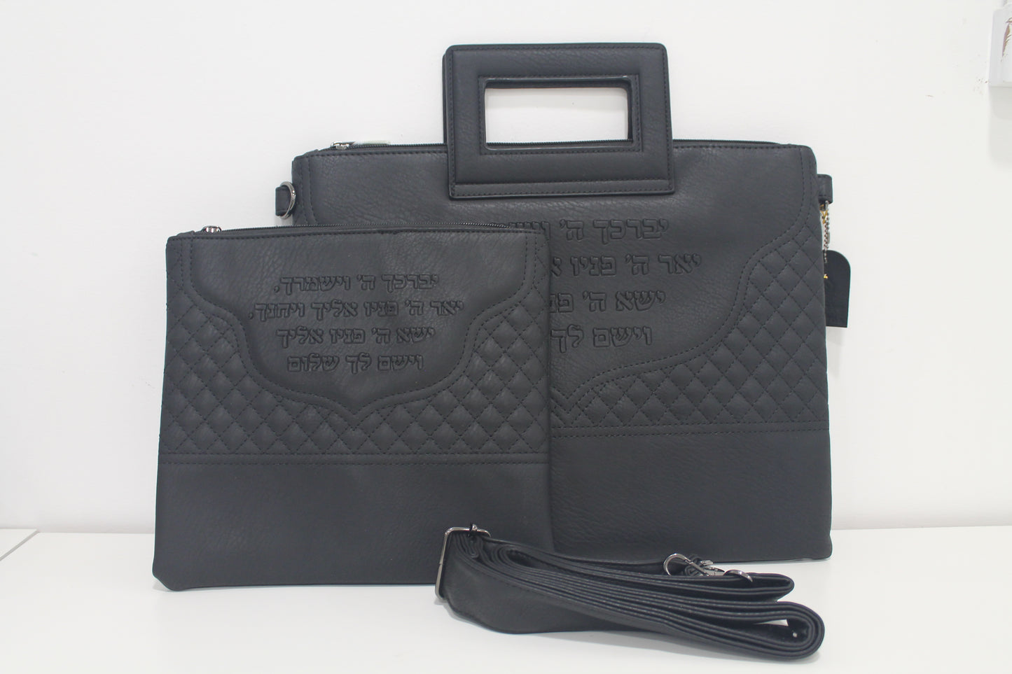 כיסוי טלית ותפילין עם ידית ורצועת נשיאה