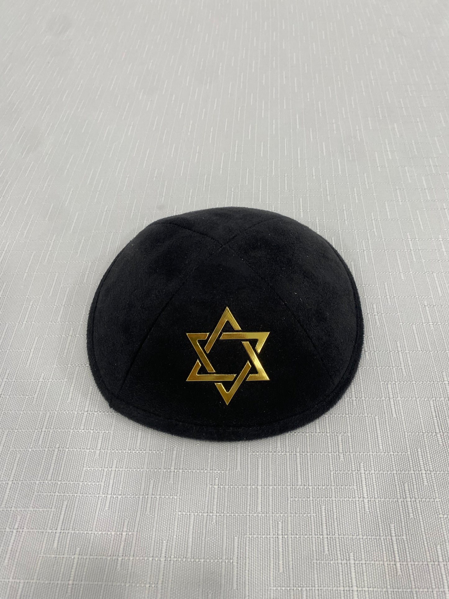 כיפה זמש מגן דוד זהב