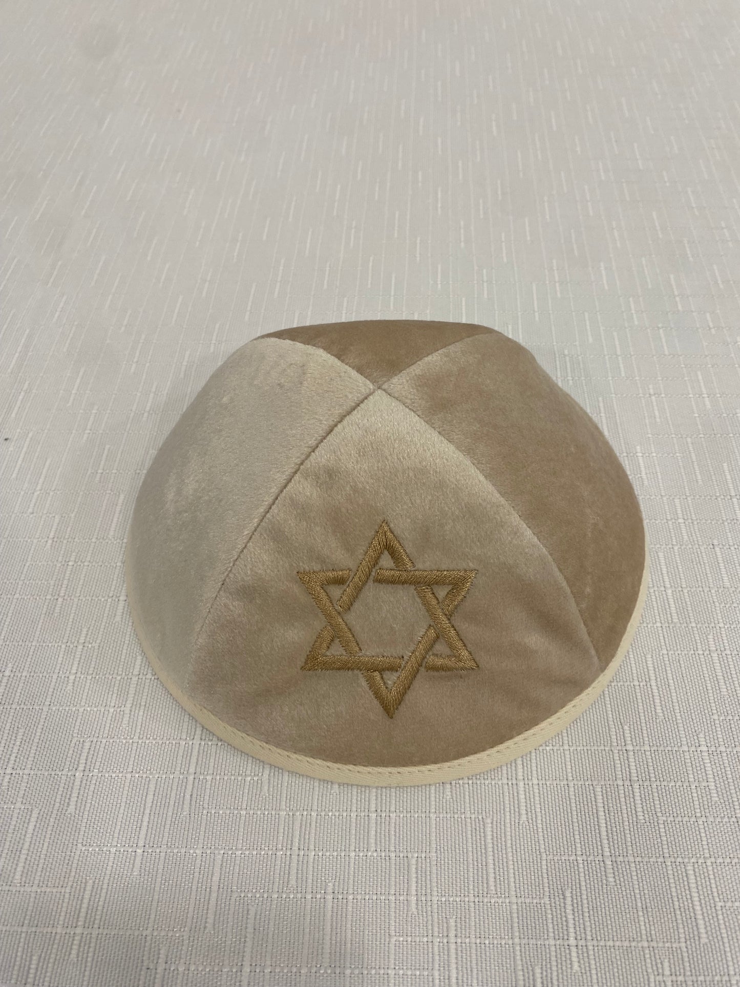 כיפה מקטיפה מרוקאית מגן דוד