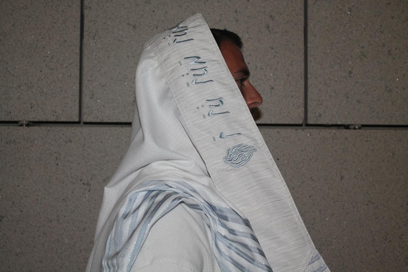 טלית דגם נ נח תכלת