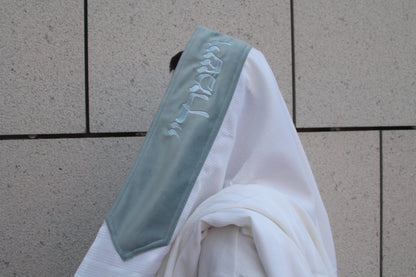 טלית דגם יברכך תכלת