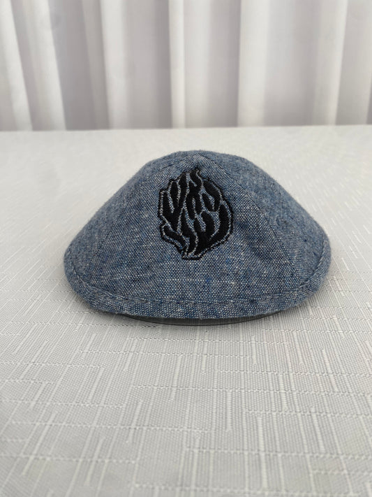 כיפה כחול ג׳ינס האש שלי שחור