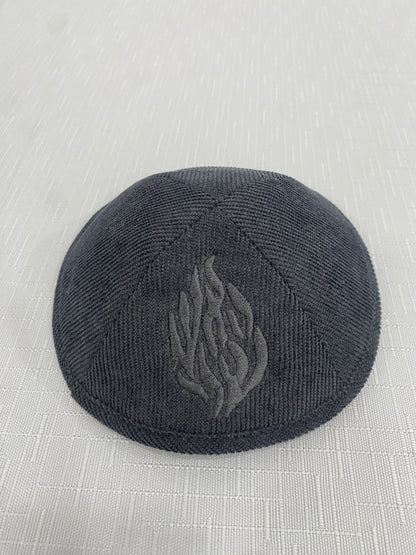 כיפה  קורדרוי האש שלי אפור