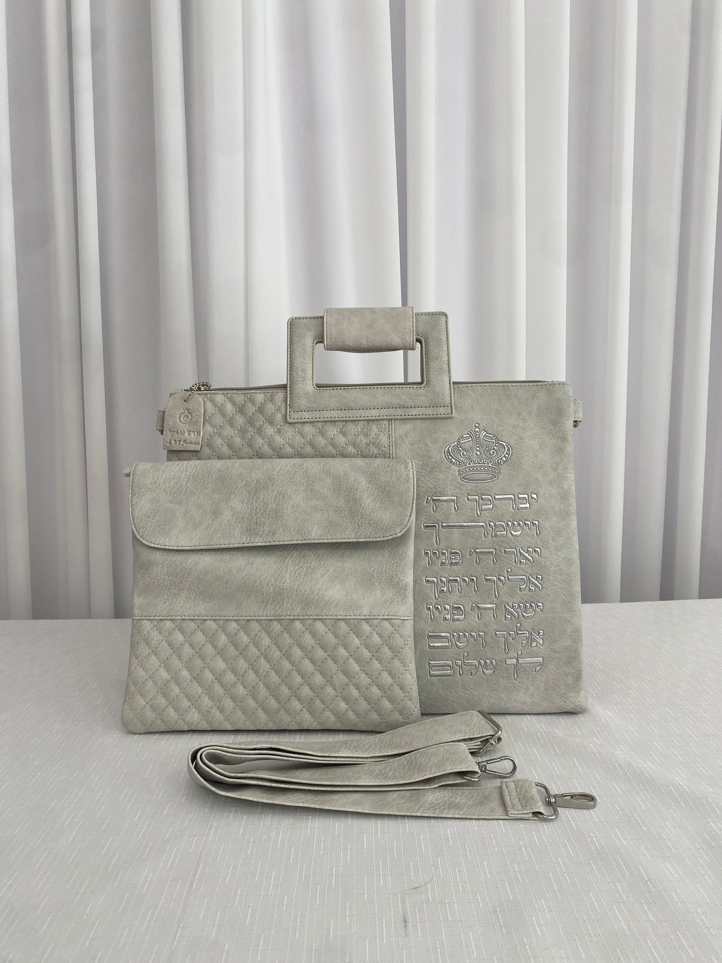 סט כיסוי טלית ותפילין עם ידית ורצועה