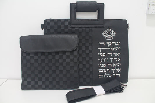 כיסוי טלית ותפילין עם ידית ורצועה
