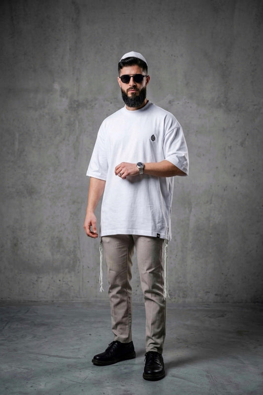 חולצה ציצית לבנה